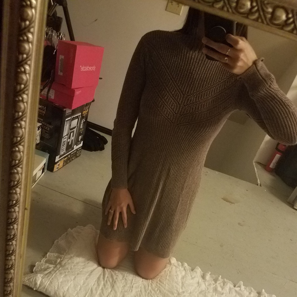 NWOT Long sleeve, mock neck sweater dress